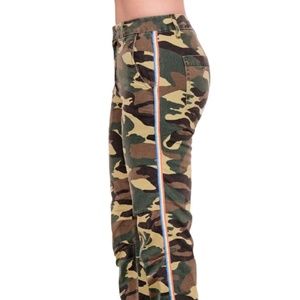 Sundry Camo Cotton Twill Zip Crop Jogger SIZE 27